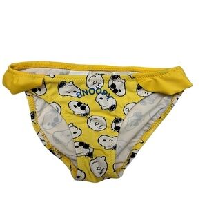 Zara| Kids  Yellow Snoopy Peanuts Bikini Bottoms- Size 4-5 years